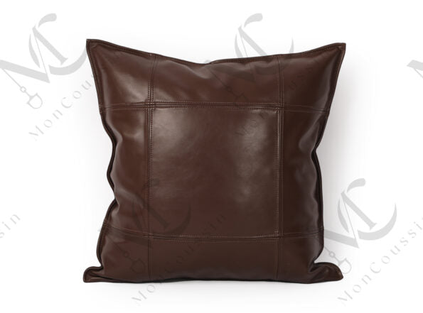 " Chaleur D'hiver " - Coussin Similicuir